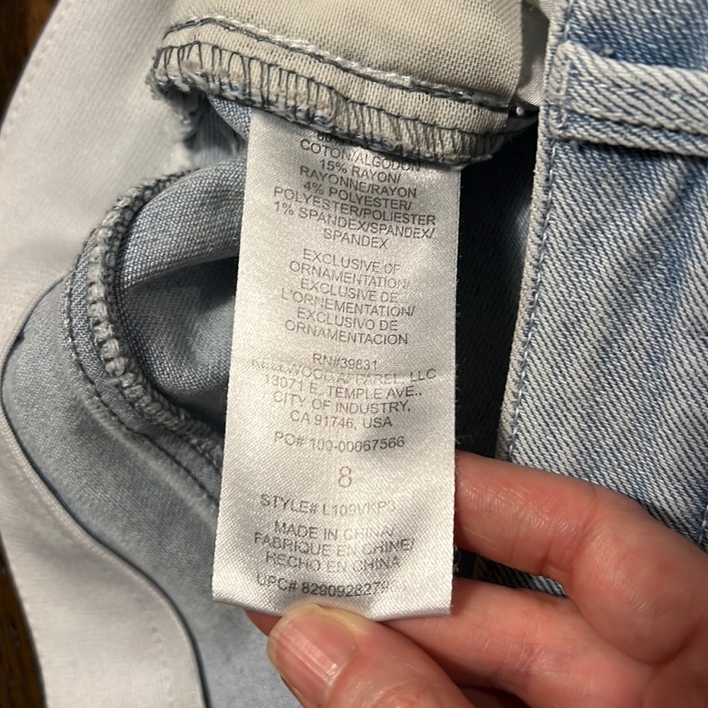 Wit & wisdom light wash cropped jeans size 8 - Picture 3 of 5